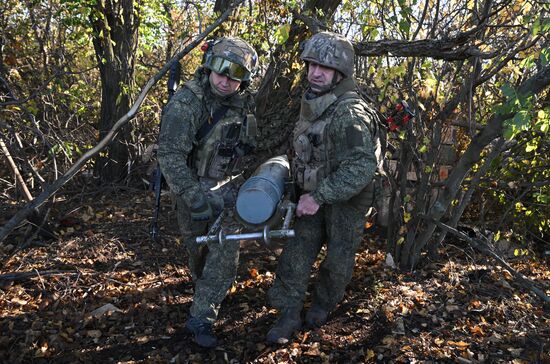 Боевая работа САУ "Малка" группировки "Центр"