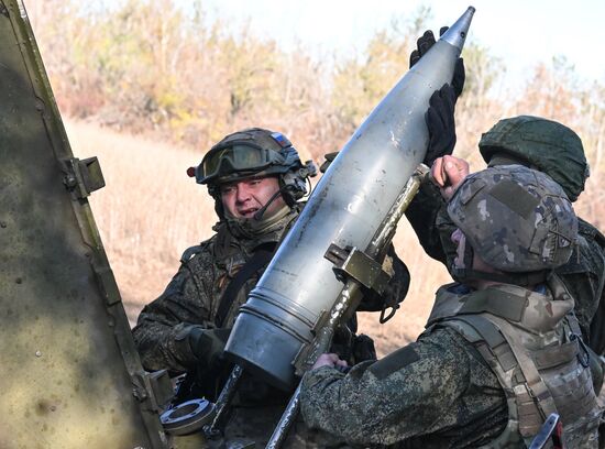 Боевая работа САУ "Малка" группировки "Центр"