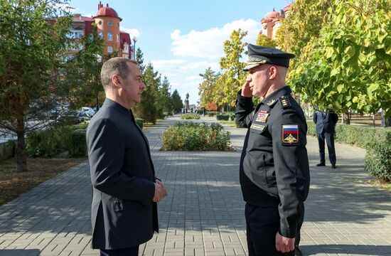 Рабочая поездка зампреда Совбеза РФ Дмитрия Медведева в Южный федеральный округ