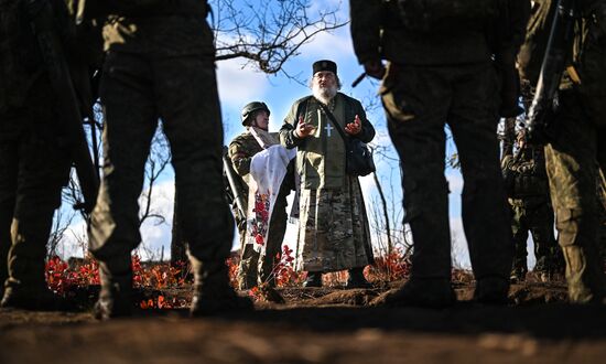 Работа полкового священника группировки войск "Центр" в зоне СВО
