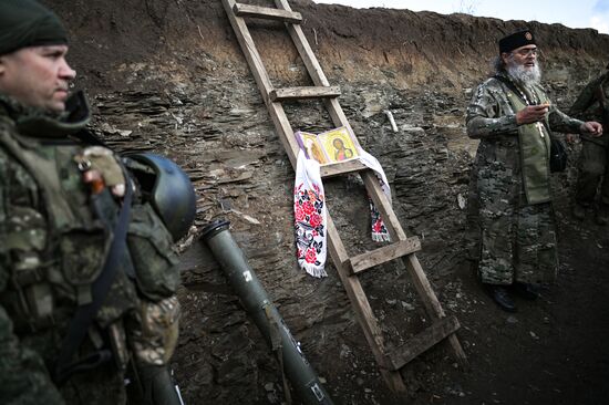 Работа полкового священника группировки войск "Центр" в зоне СВО