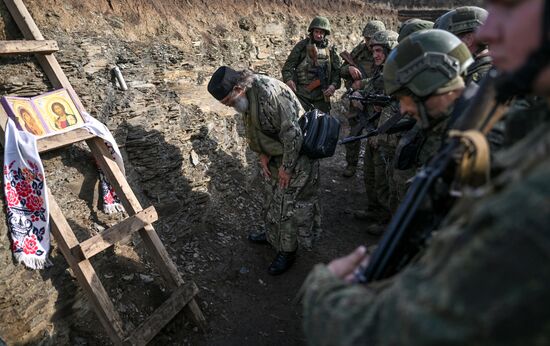 Работа полкового священника группировки войск "Центр" в зоне СВО