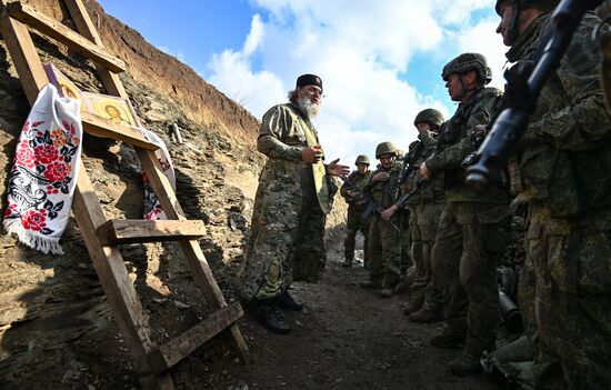 Работа полкового священника группировки войск "Центр" в зоне СВО