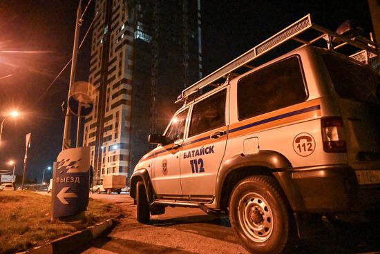 Последствия удара со стороны ВСУ по Ростовской области