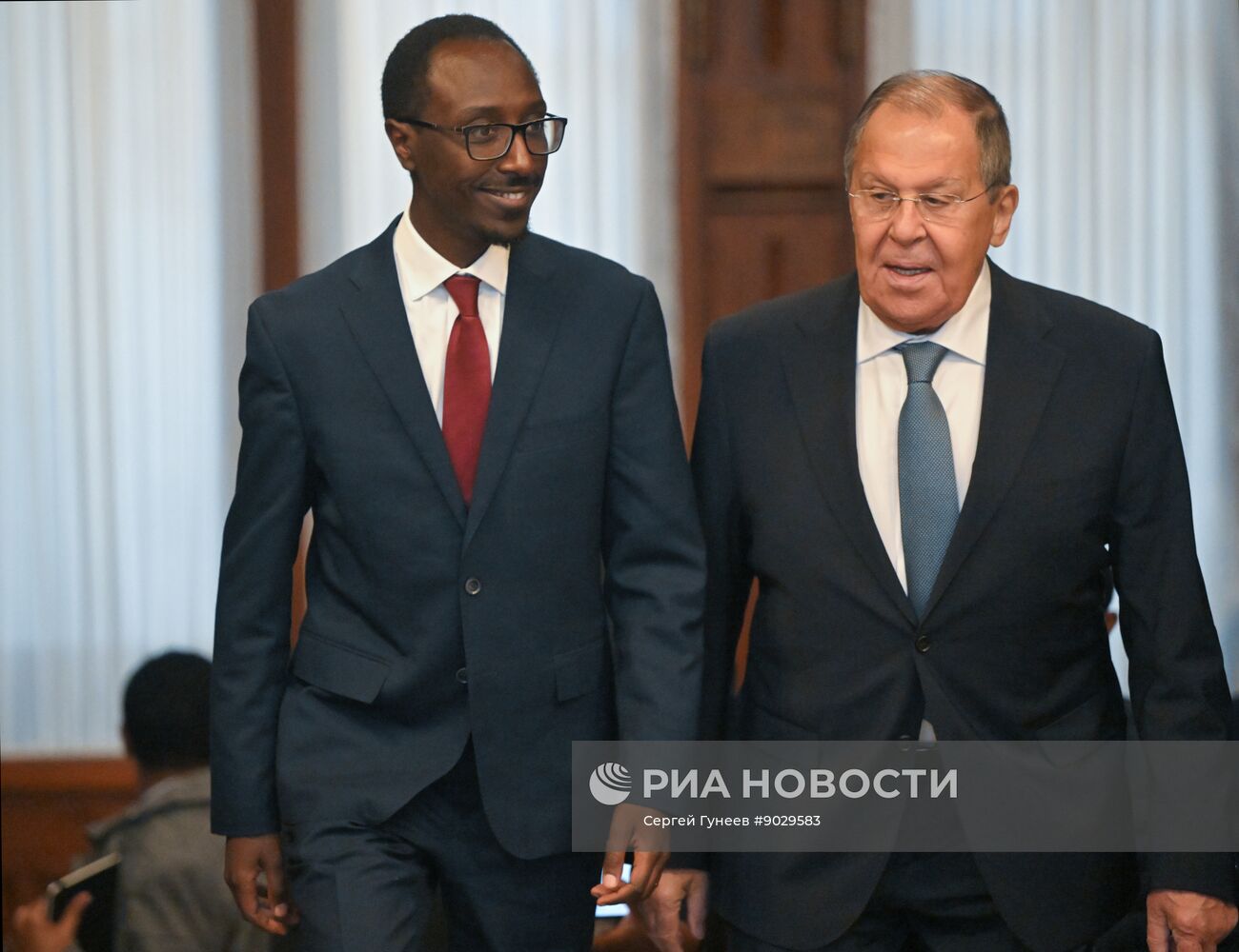 Встреча глав МИД РФ и Эфиопии С. Лаврова и Г. Тимотеоса 