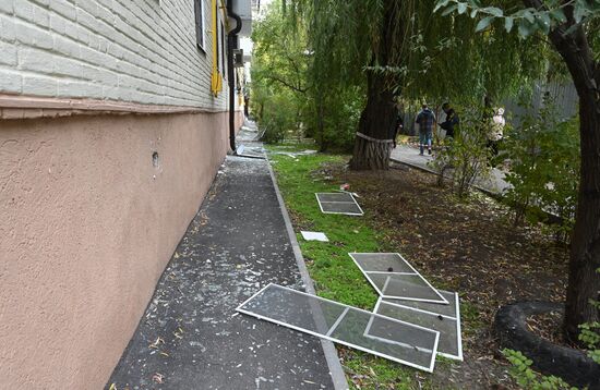 Последствия удара со стороны ВСУ по Ростовской области