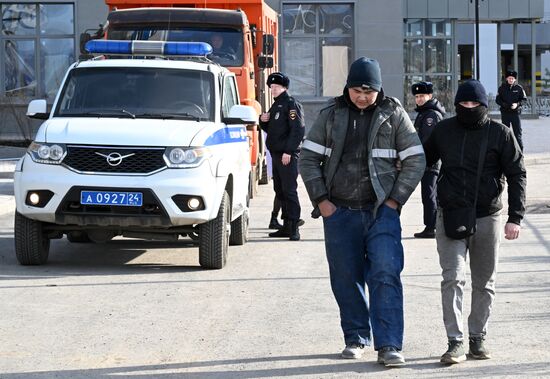 Рейд в Красноярске по выявлению незаконных мигрантов