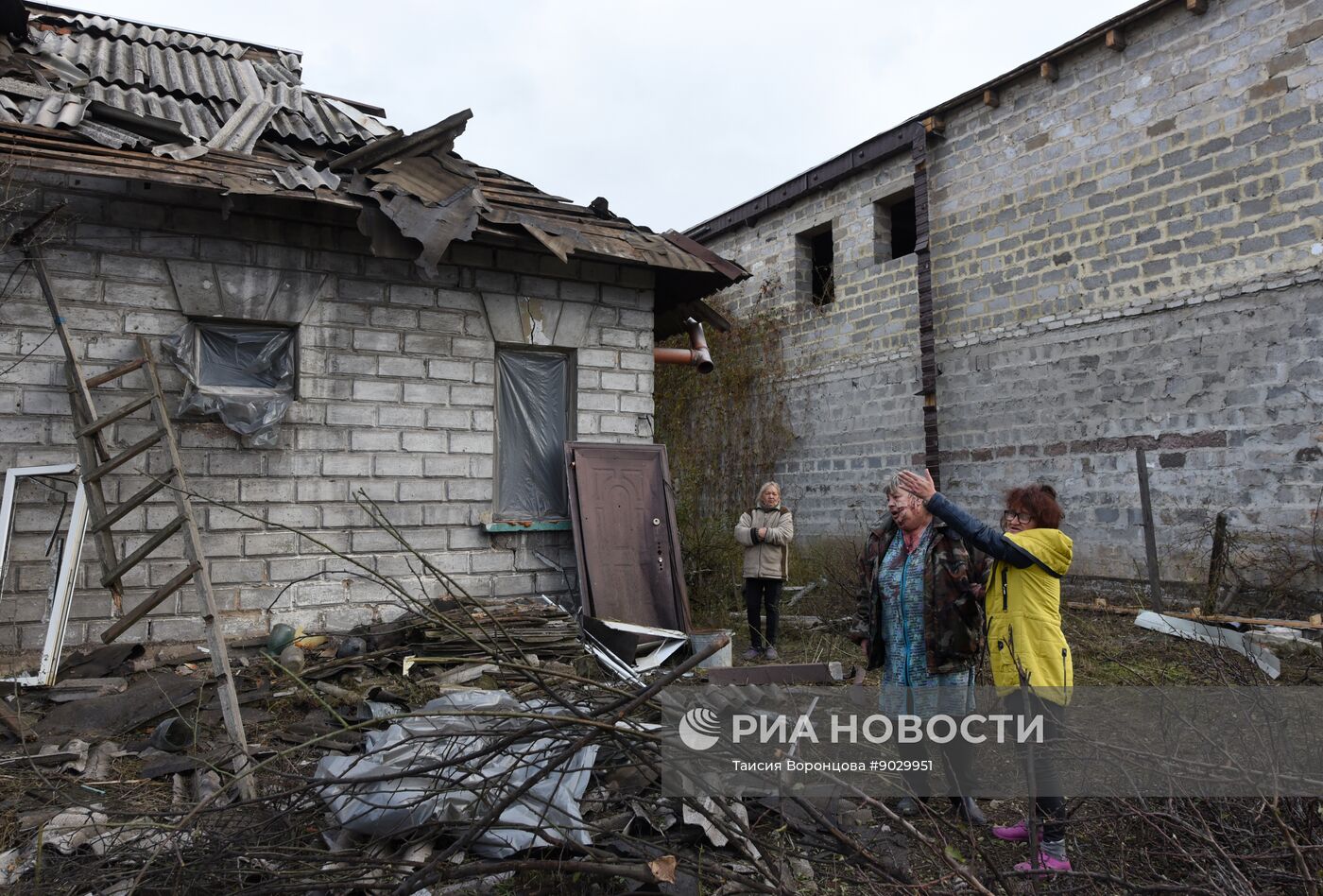 Последствия атаки БПЛА в Макеевке