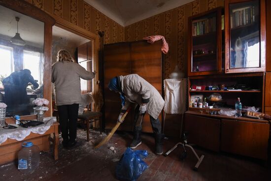 Последствия атаки БПЛА в Макеевке