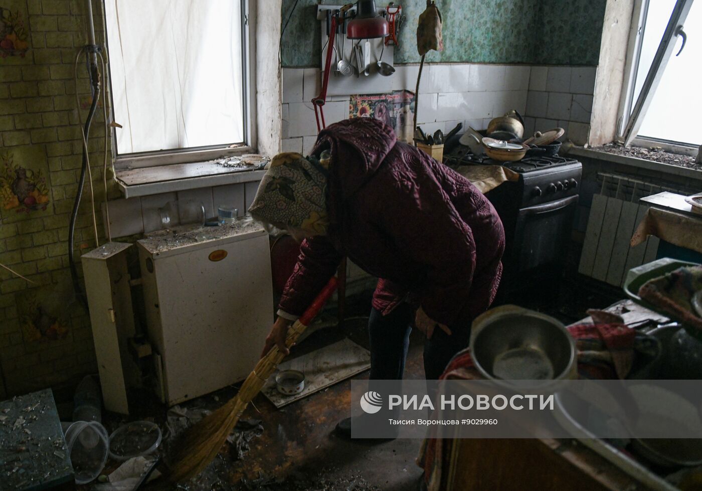 Последствия атаки БПЛА в Макеевке