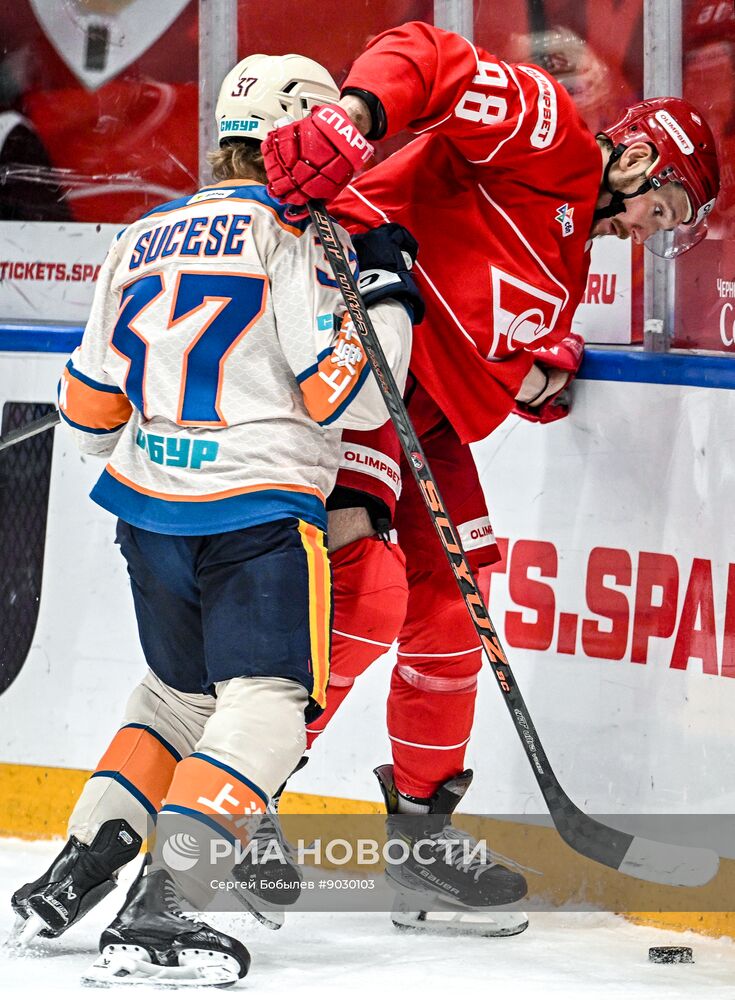 Хоккей. КХЛ. "Спартак" (Москва) - "Драконы" (Шанхай)