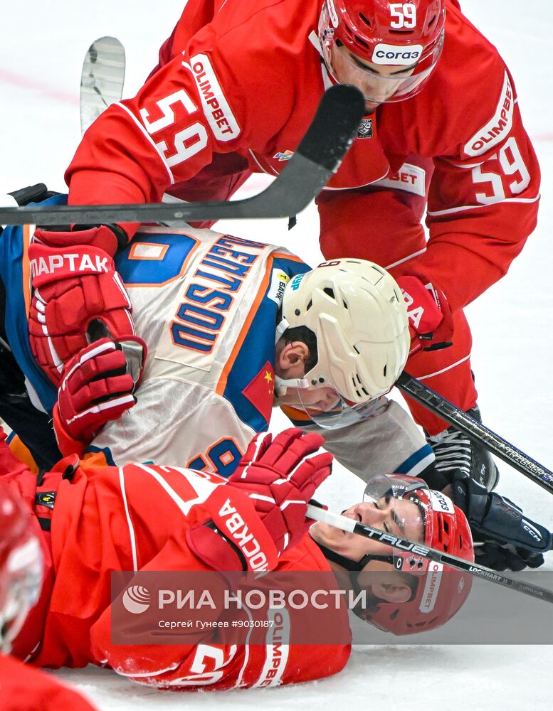 Хоккей. КХЛ. "Спартак" (Москва) - "Драконы" (Шанхай)