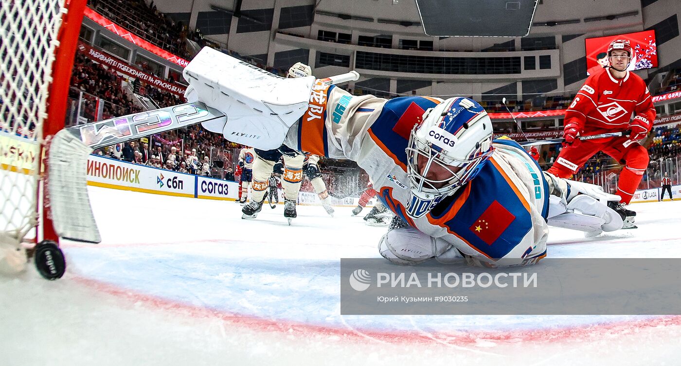Хоккей. КХЛ. "Спартак" (Москва) - "Драконы" (Шанхай)