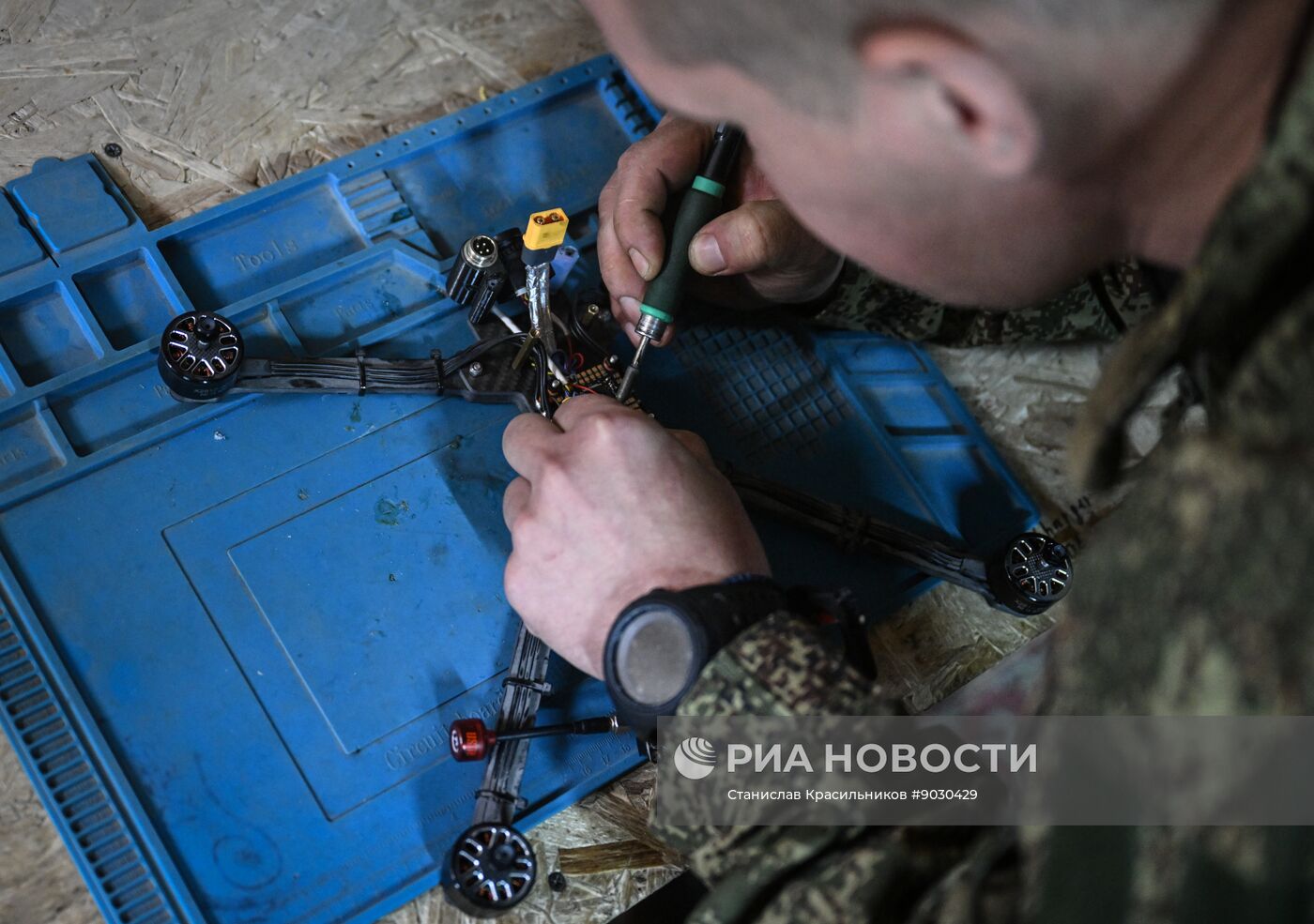 Лаборатория по ремонту и сборке БПЛА группировки "Центр"