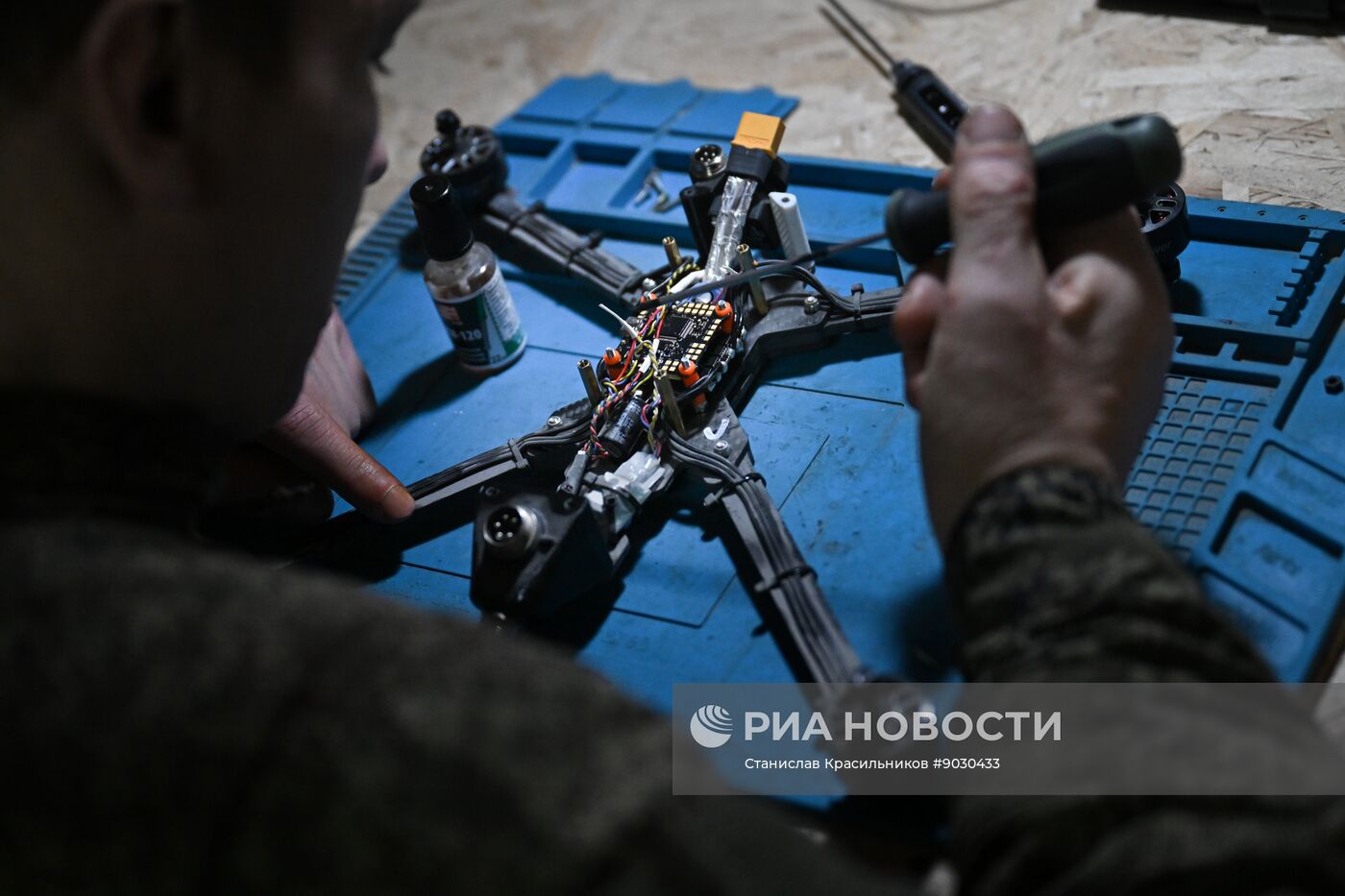 Лаборатория по ремонту и сборке БПЛА группировки "Центр"