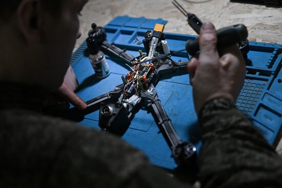 Лаборатория по ремонту и сборке БПЛА группировки "Центр"