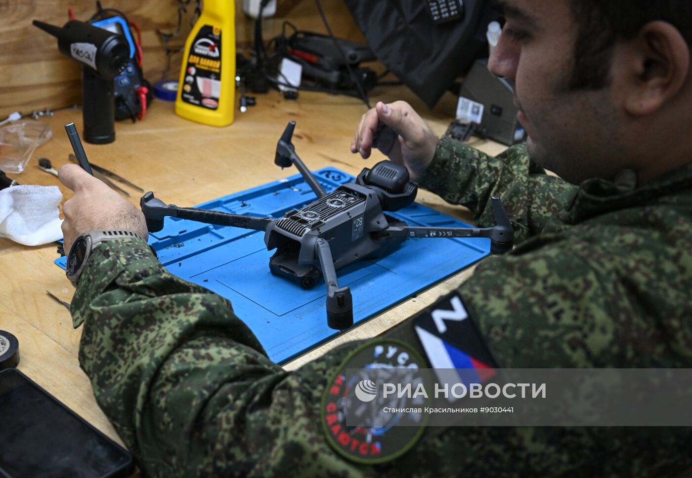 Лаборатория по ремонту и сборке БПЛА группировки "Центр"