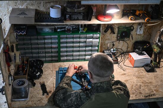 Лаборатория по ремонту и сборке БПЛА группировки "Центр"