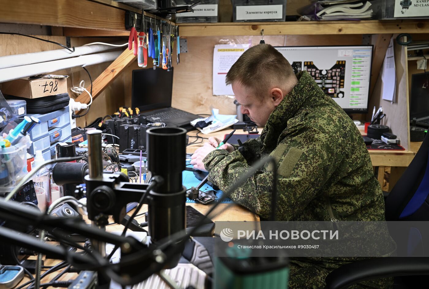 Лаборатория по ремонту и сборке БПЛА группировки "Центр"