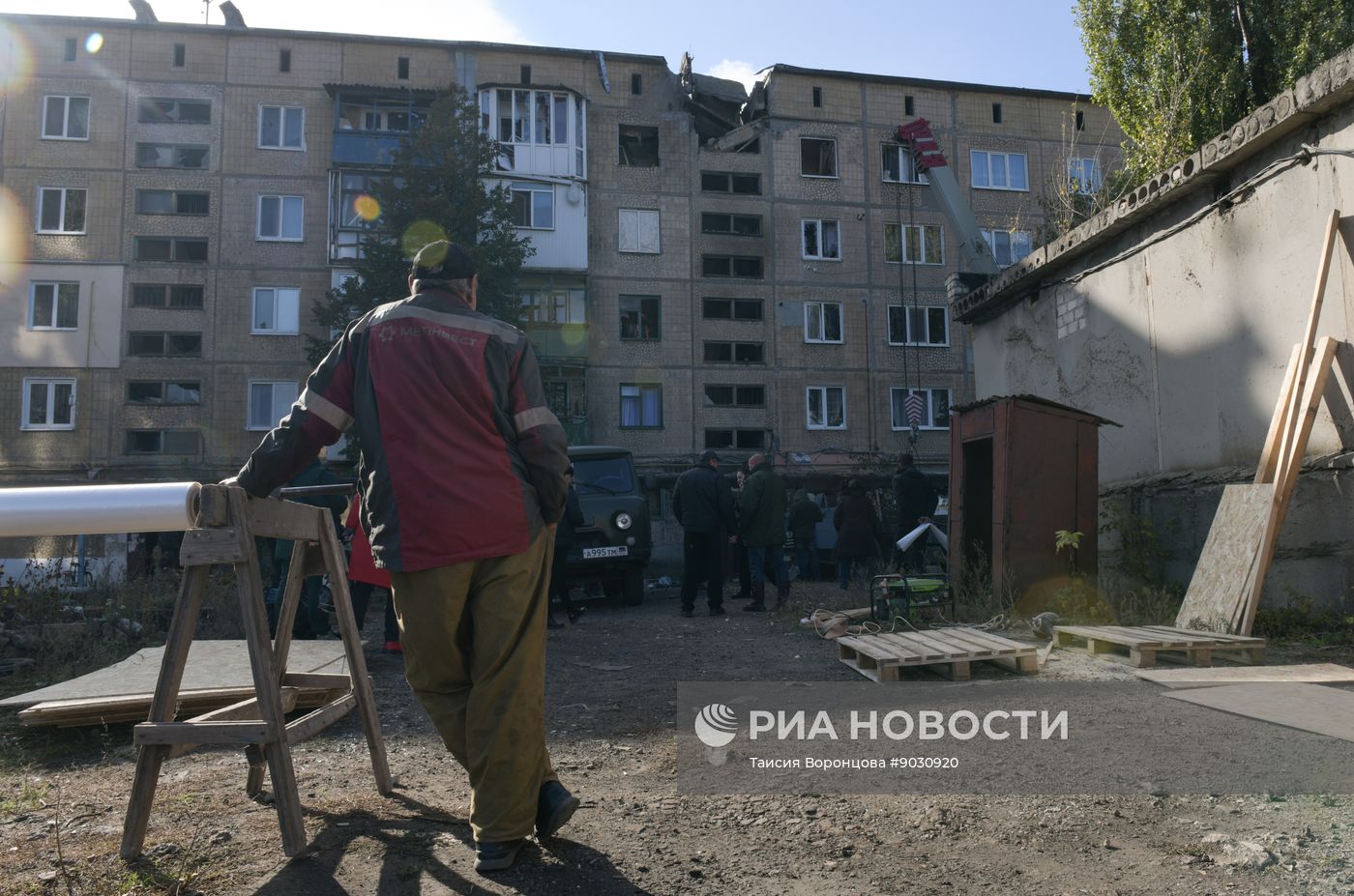 Последствия обстрела ВСУ по ДНР