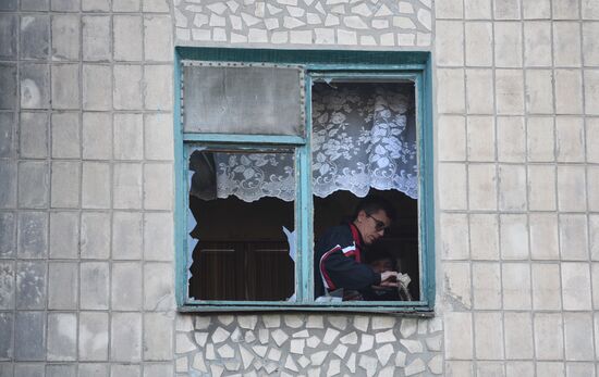 Последствия обстрела ВСУ по ДНР