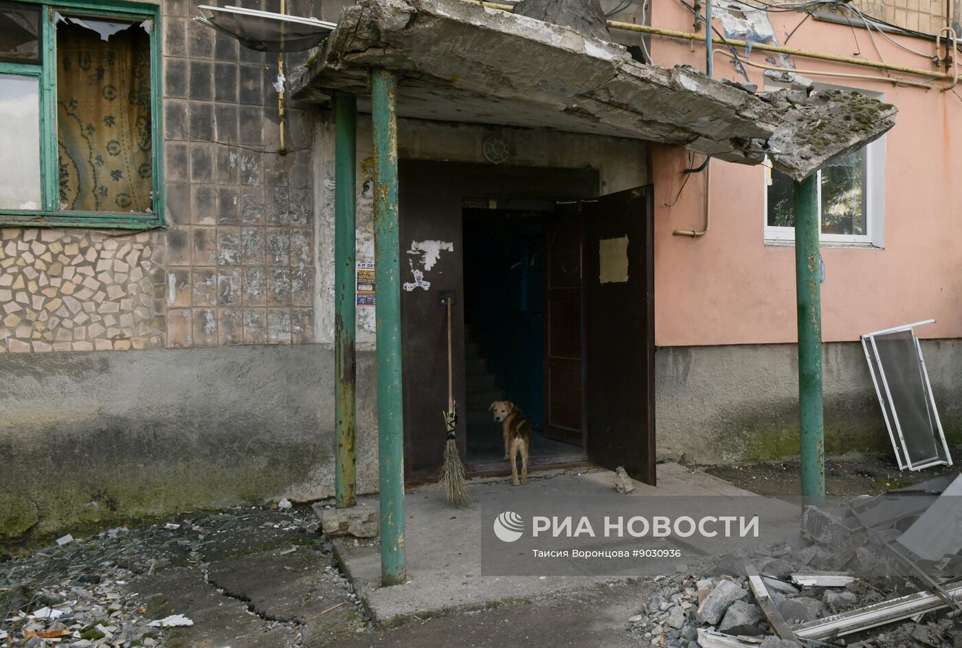 Последствия обстрела ВСУ по ДНР