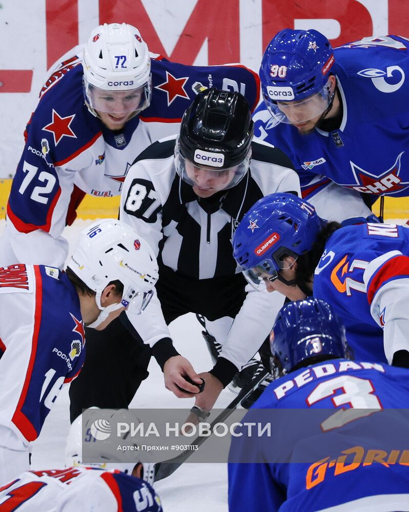 Хоккей. КХЛ. СКА (Санкт-Петербург) - ЦСКА (Москва)