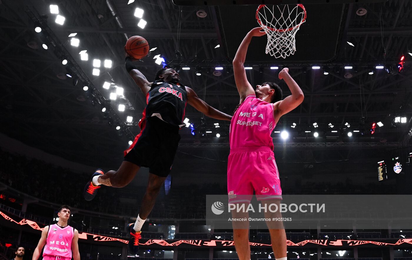 Баскетбол. ЦСКА (Москва) - "МЕГА" (Белград)