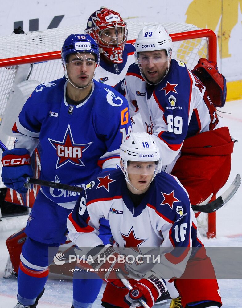 Хоккей. КХЛ. СКА (Санкт-Петербург) - ЦСКА (Москва)