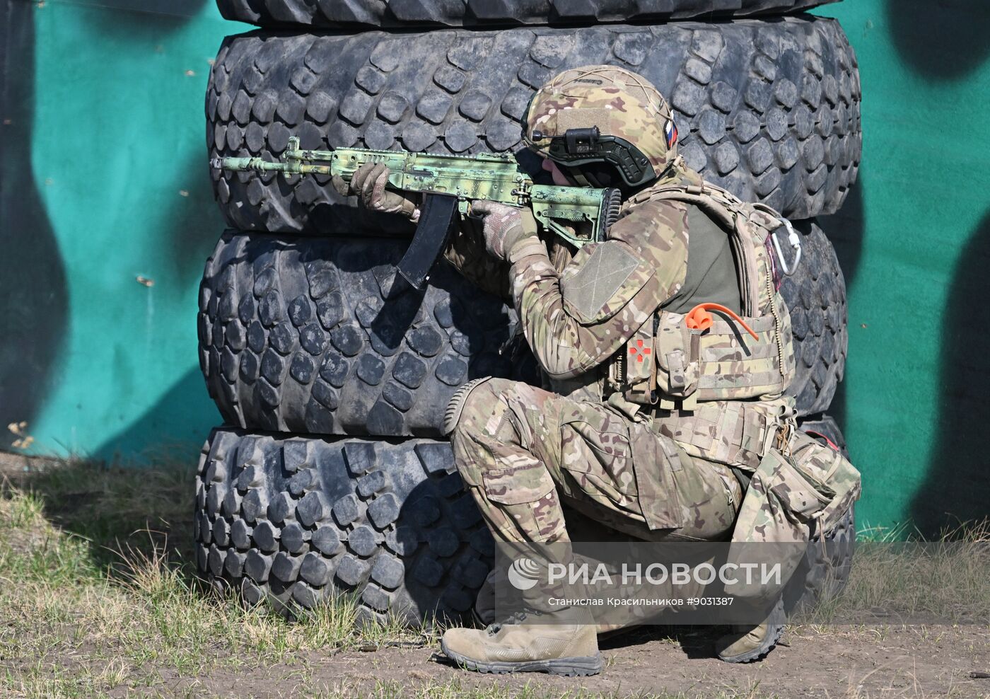 Тренировка подразделения спецназа группировки "Центр"