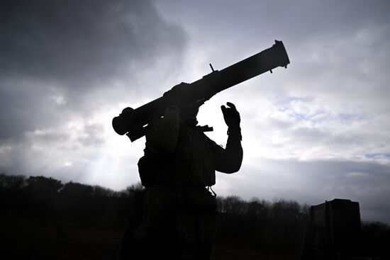 Тренировка подразделения спецназа группировки "Центр"