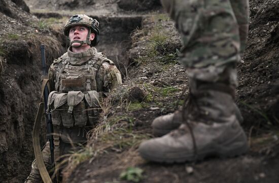 Тренировка подразделения спецназа группировки "Центр"