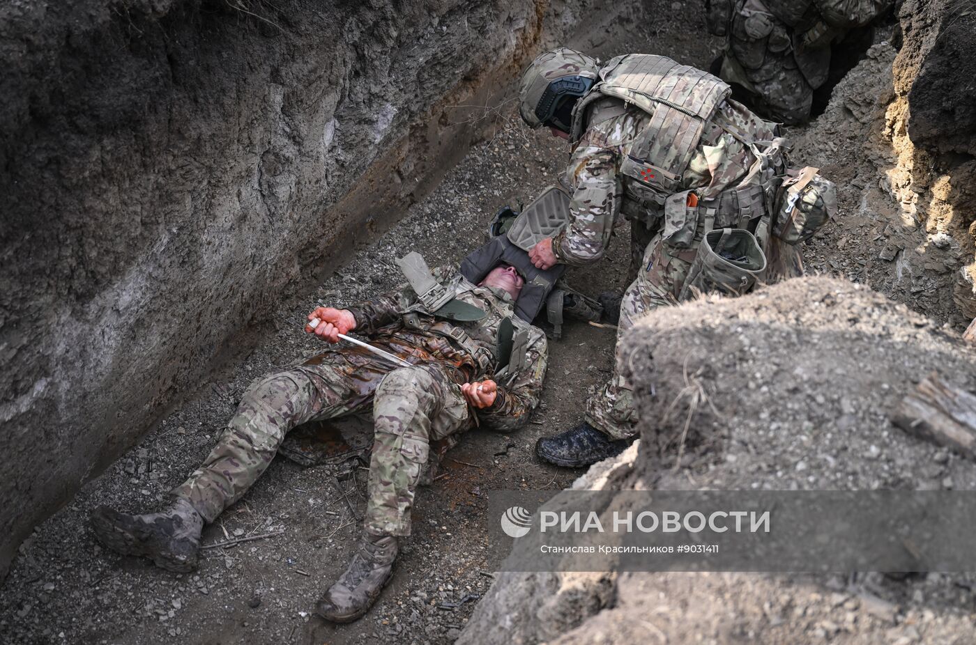 Тренировка подразделения спецназа группировки "Центр"