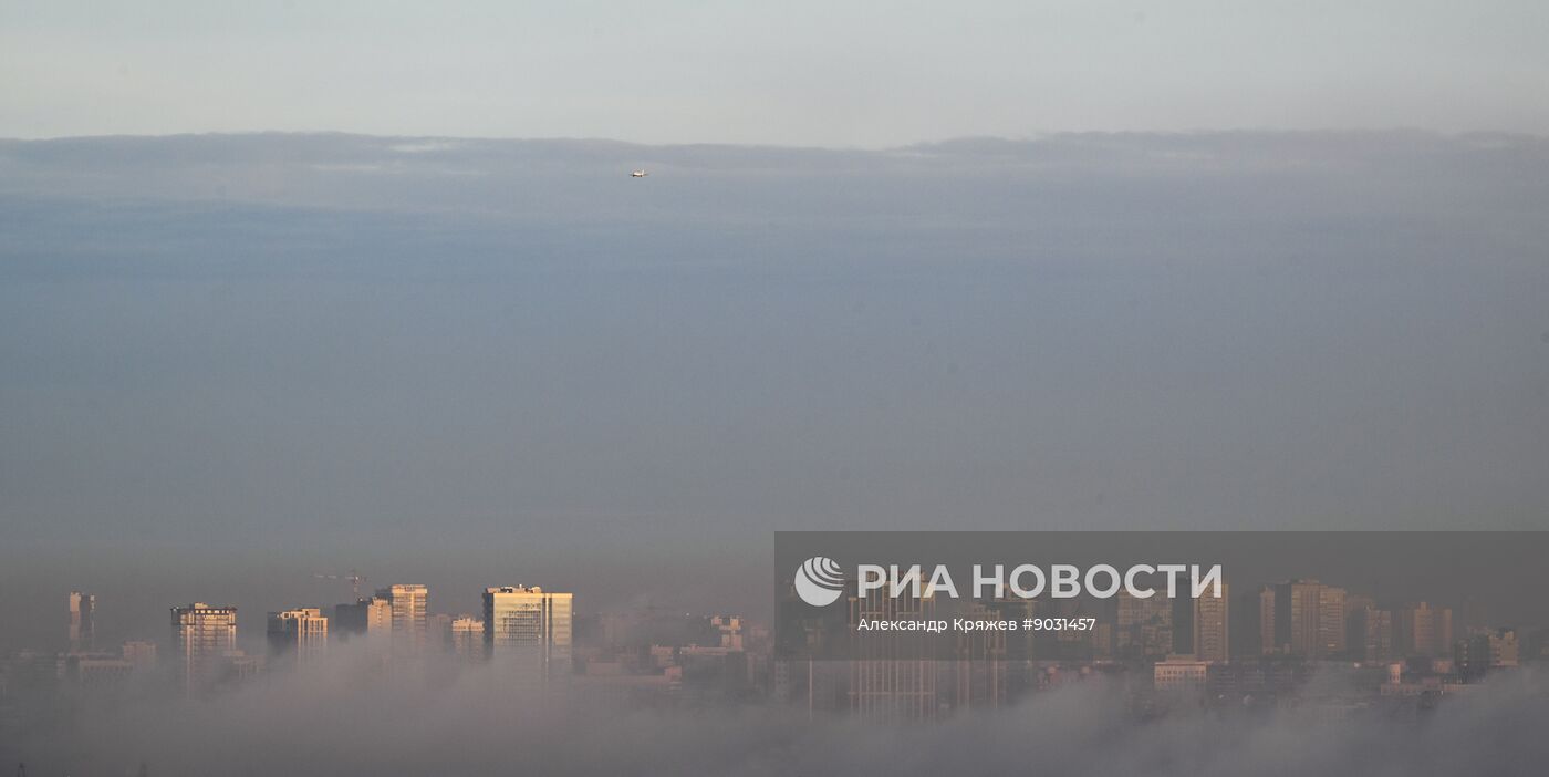 Туман в Новосибирске