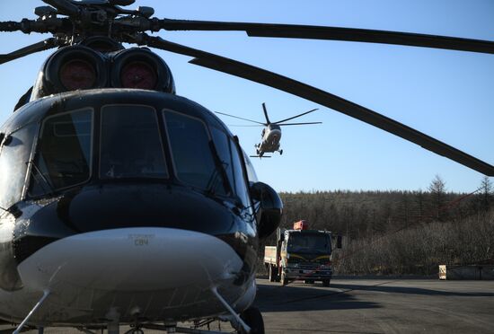 Работа региональной авиакомпании России "Авиация Колымы"