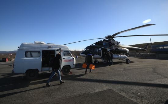 Работа региональной авиакомпании России "Авиация Колымы"