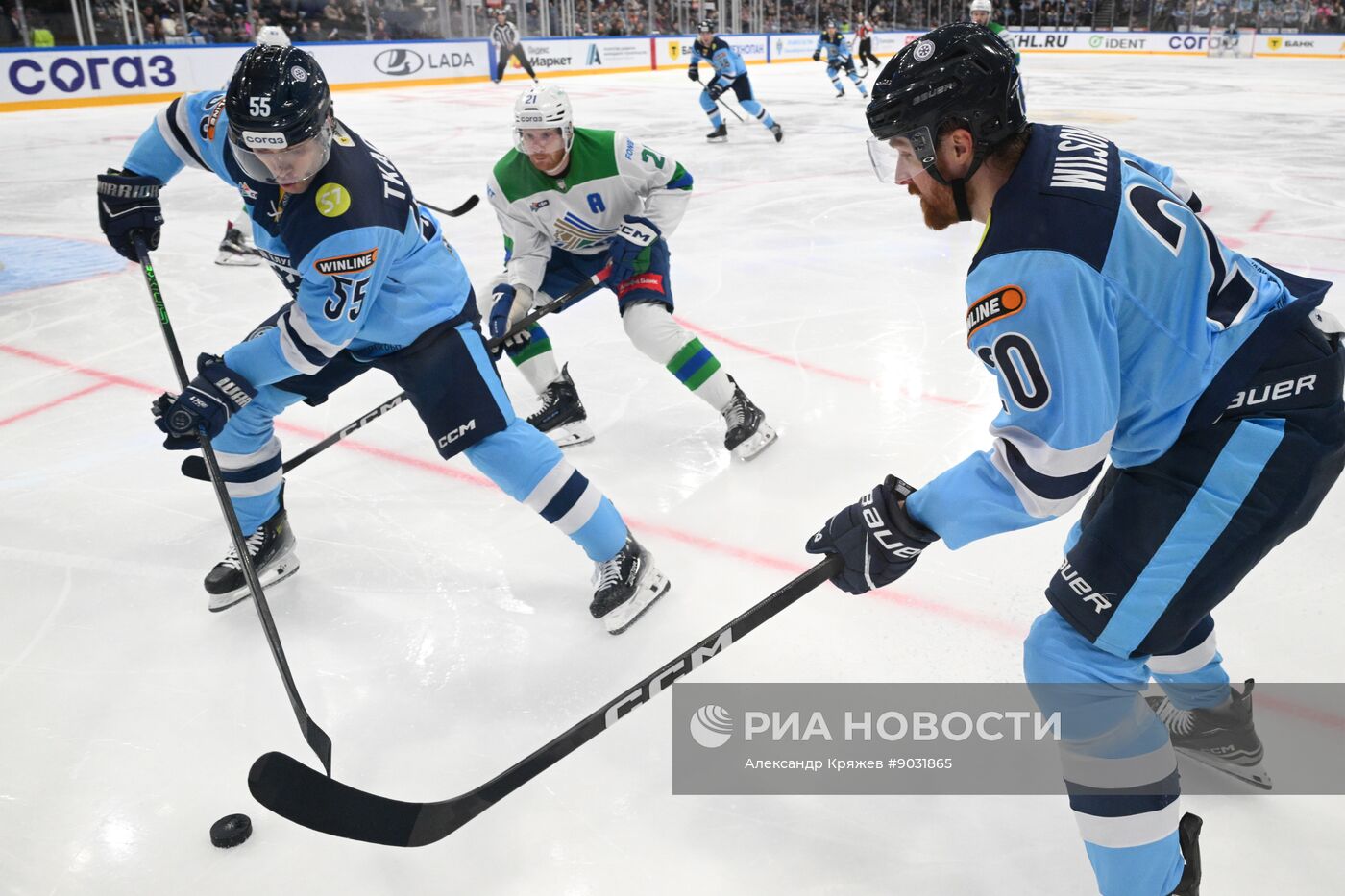 Хоккей. КХЛ. "Сибирь" (Новосибирск) - "Салават Юлаев" (Уфа)