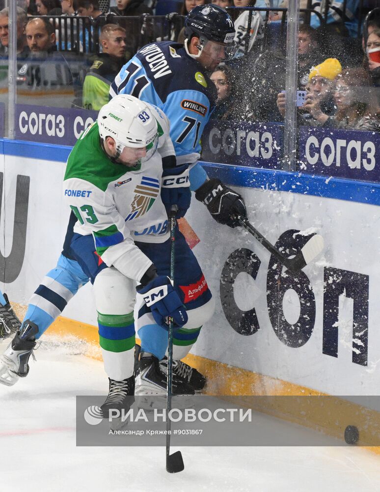 Хоккей. КХЛ. "Сибирь" (Новосибирск) - "Салават Юлаев" (Уфа)
