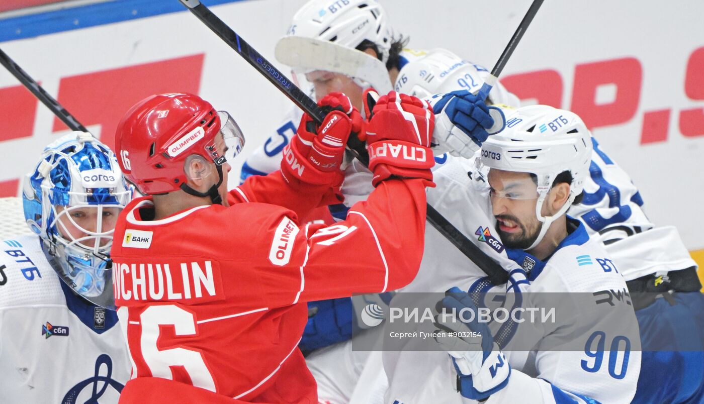 Хоккей. КХЛ. "Спартак" (Москва) - "Динамо" (Москва)