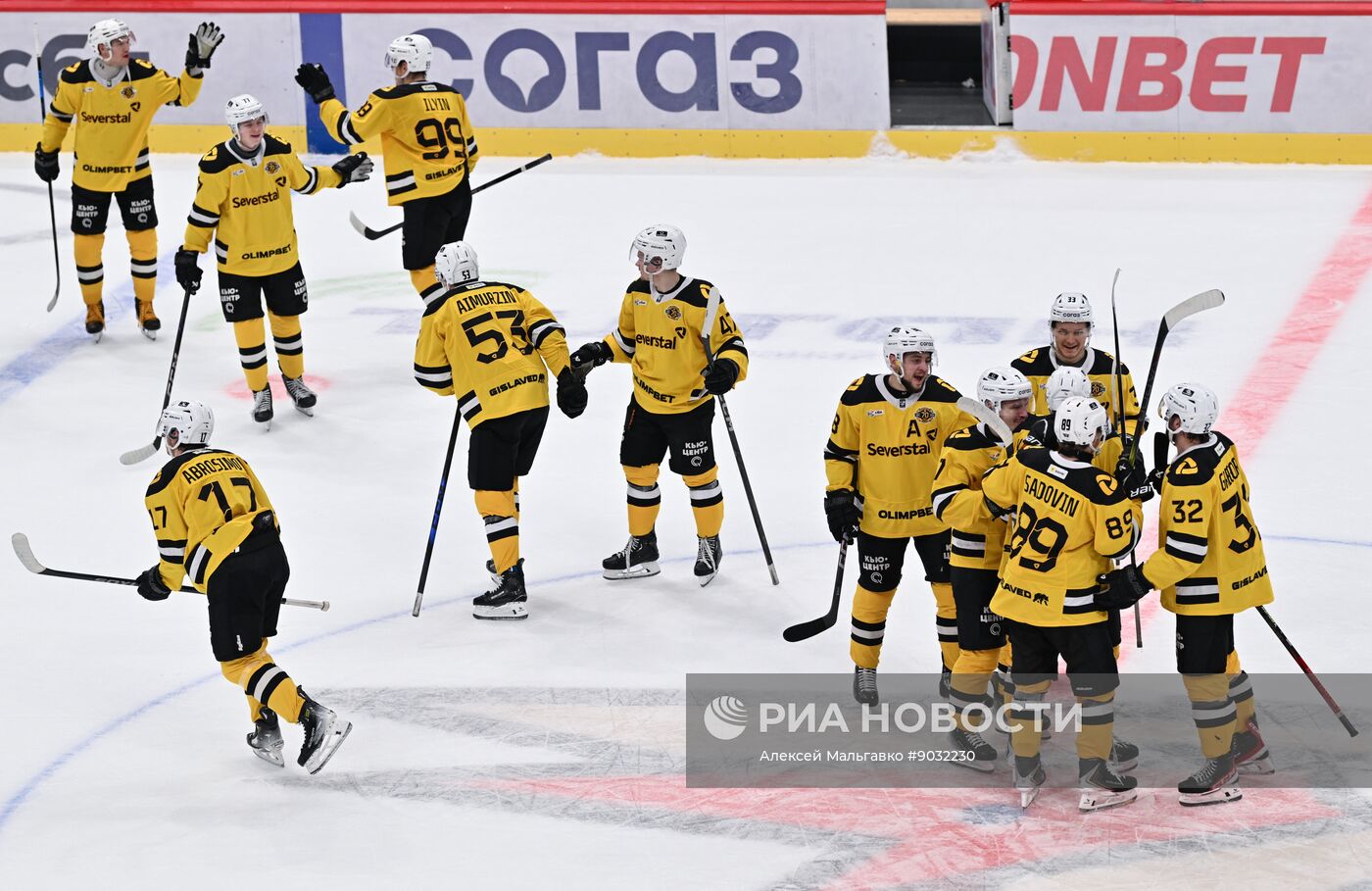 Хоккей. КХЛ. "Авангард" (Омск) - "Северсталь" (Череповец)