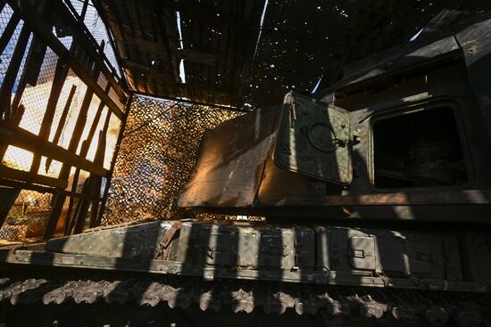 Боевая работа САУ "Мста-С" группировки "Центр"