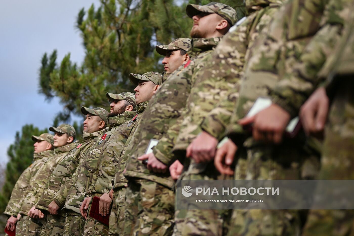 Награждение бойцов спецназа группировки "Центр"