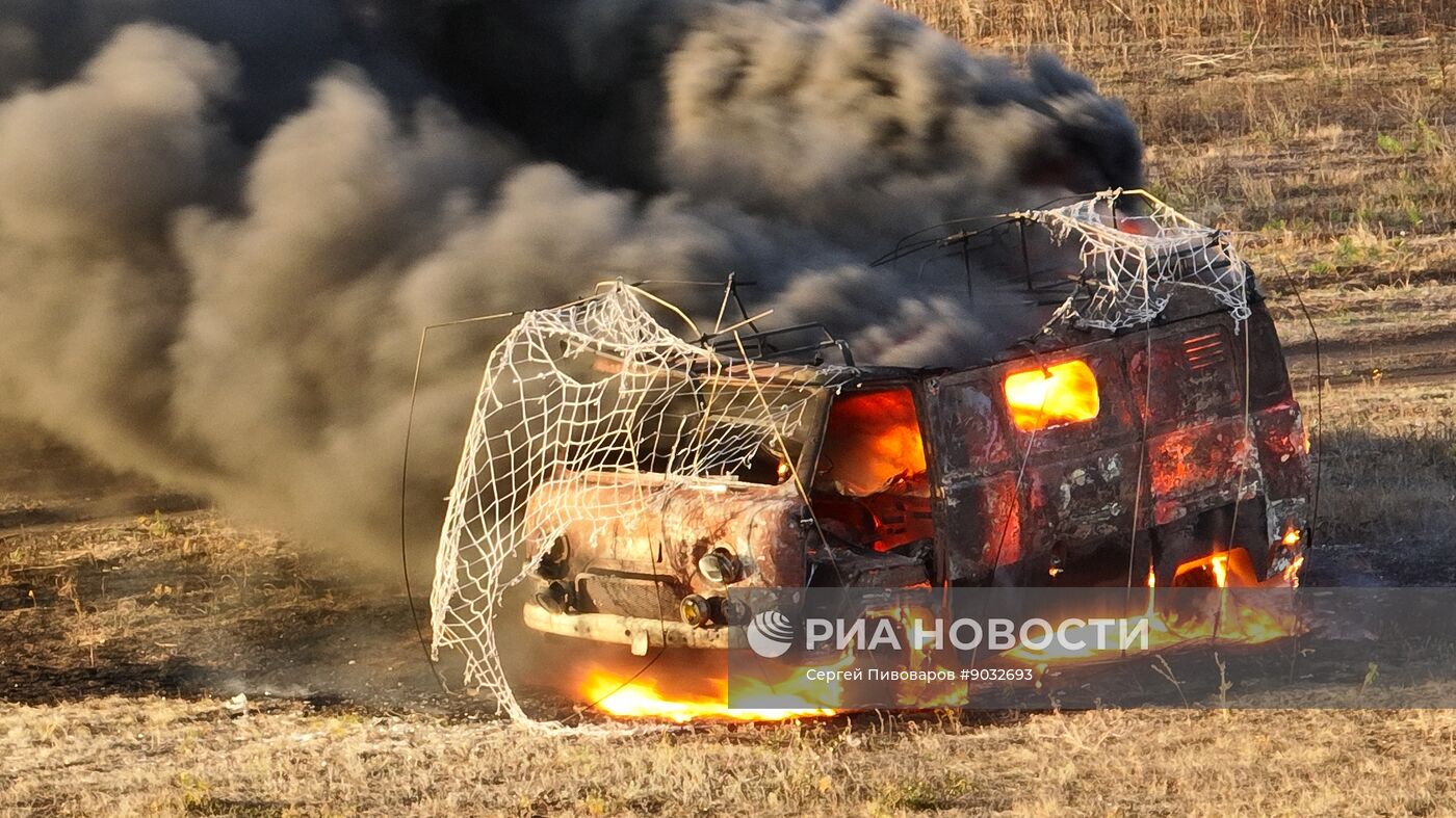 Испытание средств защиты от БПЛА на полигоне в Ростовской области