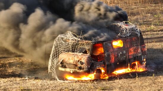 Испытание средств защиты от БПЛА на полигоне в Ростовской области