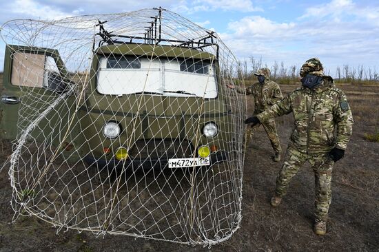 Испытание средств защиты от БПЛА на полигоне в Ростовской области