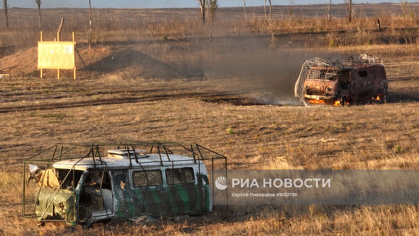Испытание средств защиты от БПЛА на полигоне в Ростовской области