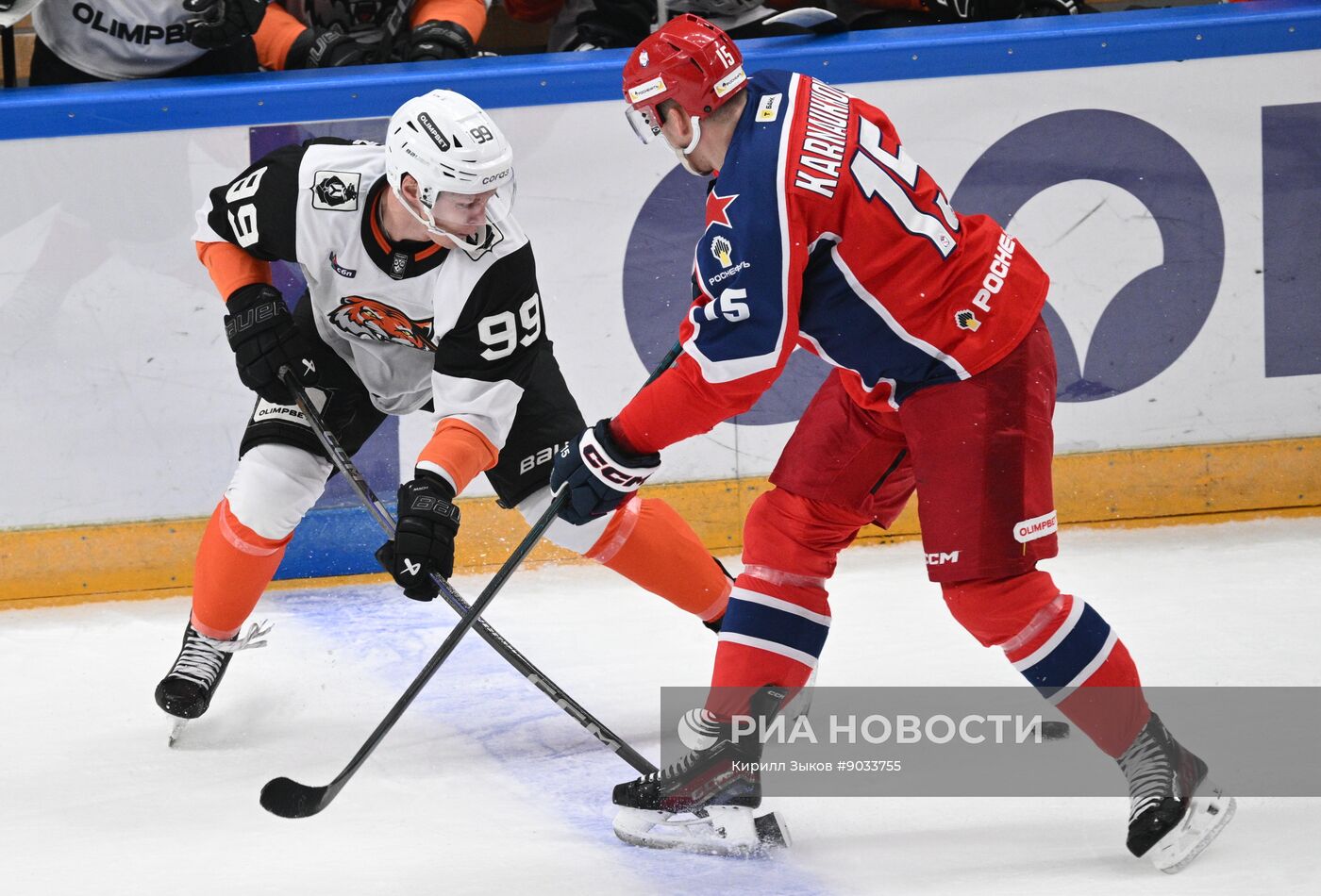 Хоккей. КХЛ. ЦСКА (Москва) - "Амур" (Хабаровск)