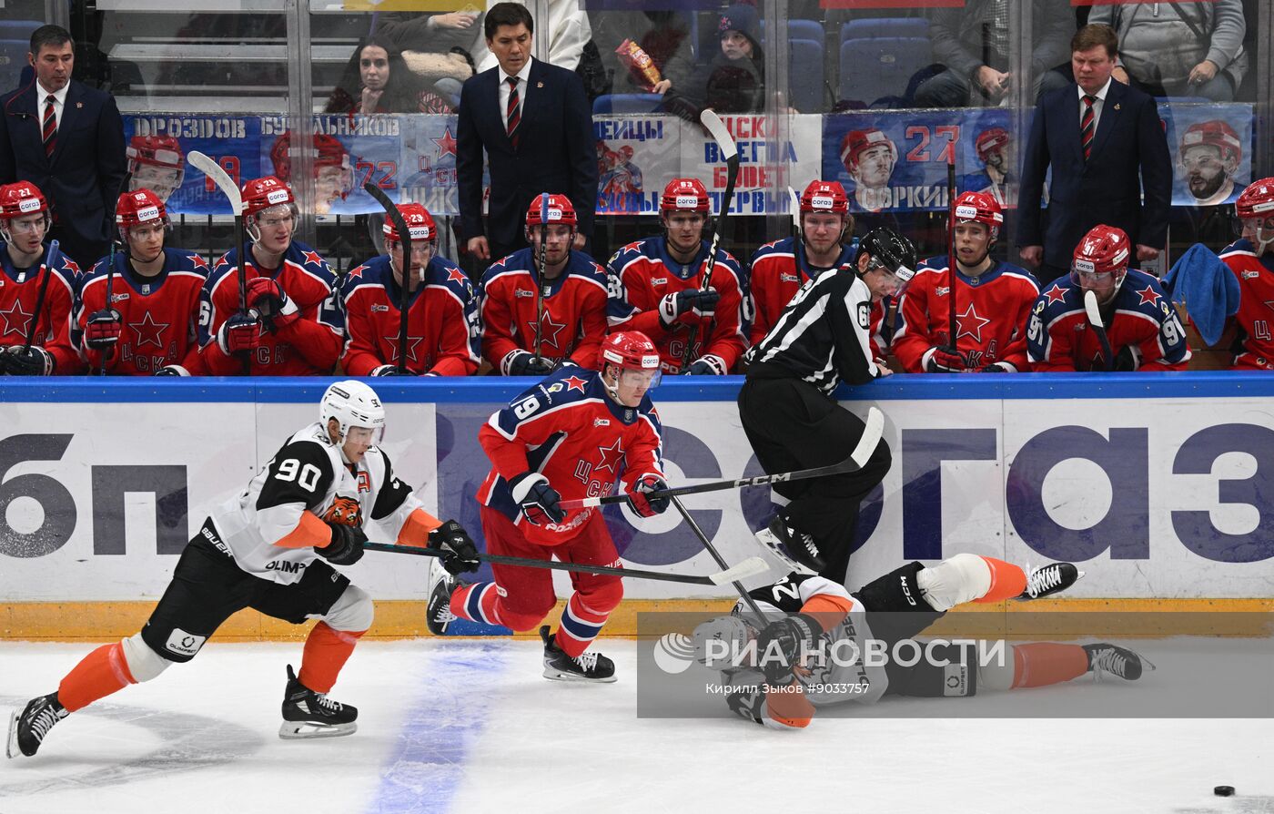 Хоккей. КХЛ. ЦСКА (Москва) - "Амур" (Хабаровск)