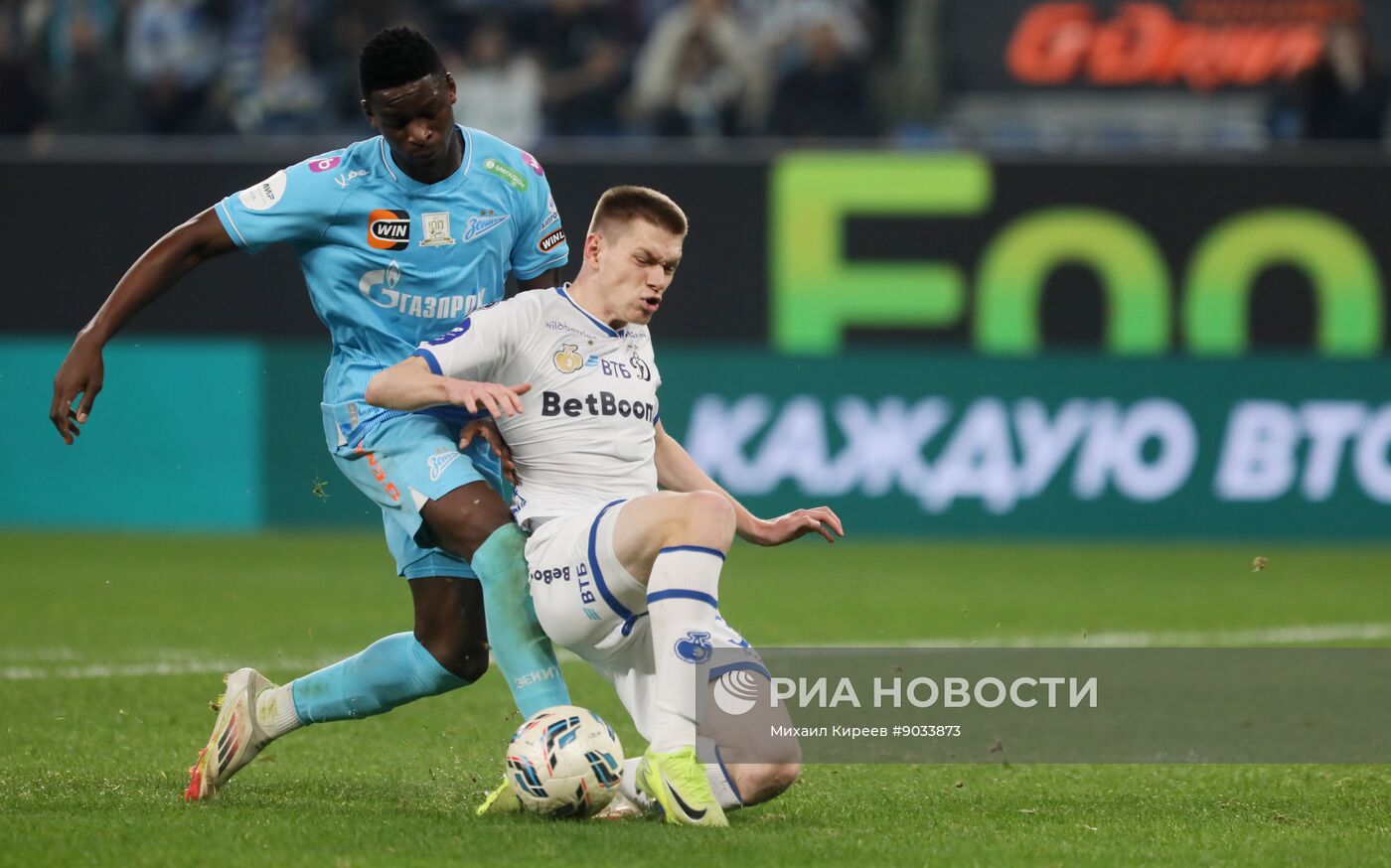 Футбол. РПЛ. "Зенит" (Санкт-Петербург) - "Динамо" (Москва)