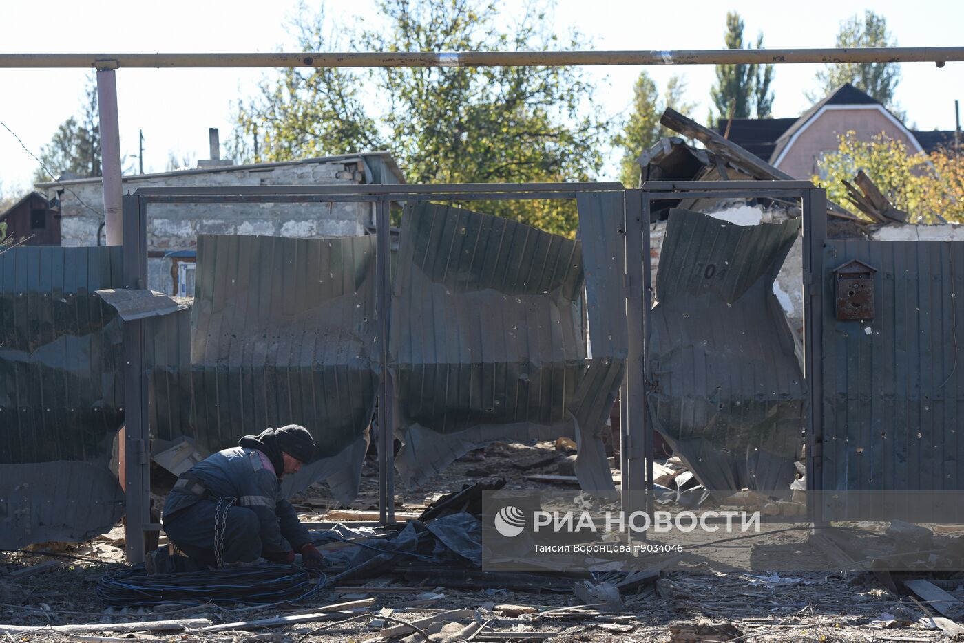 Последствия обстрела Ясиноватой со стороны ВСУ